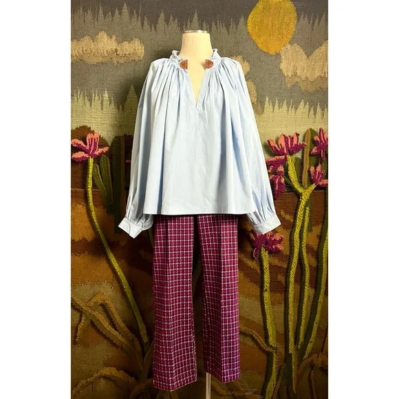 Anthropologie The Margot Plaid Pants M - Picture 7 of 16